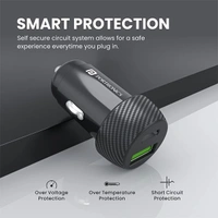 Portronics Car Power 7 20W Fast Usb Charging With Dual Output (Pd + Qc) Rapid Charge Compatible With Cellular Phones