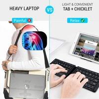 Portronics Chicklet POR-973 Foldable QWERTY Keyboard Mini Pocket Sized