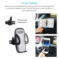 Portronics CLAMP X Car-Vent Mobile Holder 360 Degree Rotational - Grey