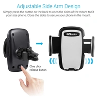 Portronics CLAMP X Car-Vent Mobile Holder 360 Degree Rotational - Grey