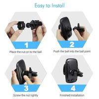 Portronics CLAMP X Car-Vent Mobile Holder 360 Degree Rotational - Grey