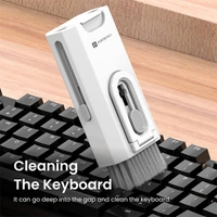 Portronics Clean M Multifunctional 8 IN 1 Cleaning Kit with Mobile Holder for Laptops, Computers, Mobiles (POR-1791)