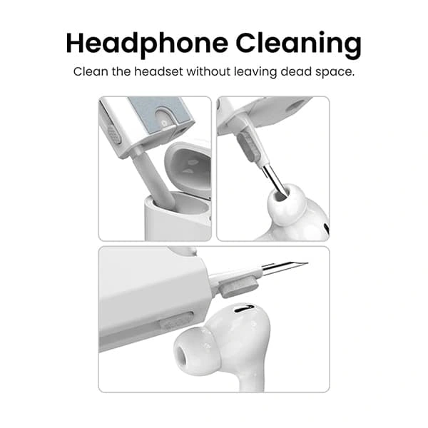 Portronics Clean M Multifunctional 8 IN 1 Cleaning Kit with Mobile Holder for Laptops, Computers, Mobiles (POR-1791)