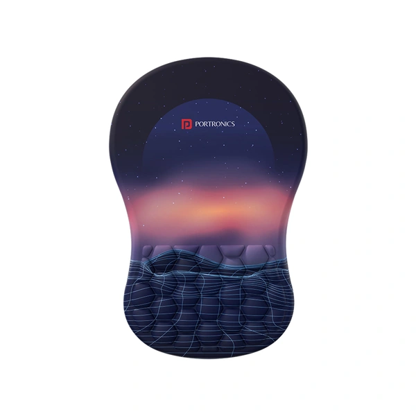 Portronics Comfipad Wristguard Mousepad - White - White