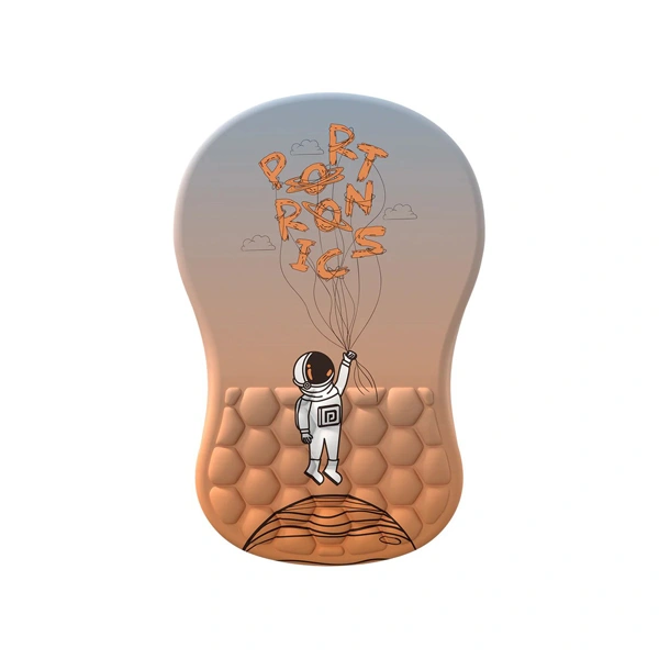 Portronics Comfipad Wristguard Mousepad - Orange - Orange