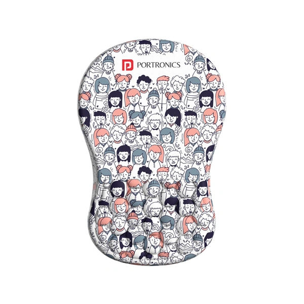 Portronics Comfipad Wristguard Mousepad - White - White