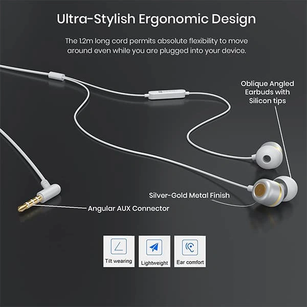 Portronics Conch 10 in-Ear Wired Earphone
