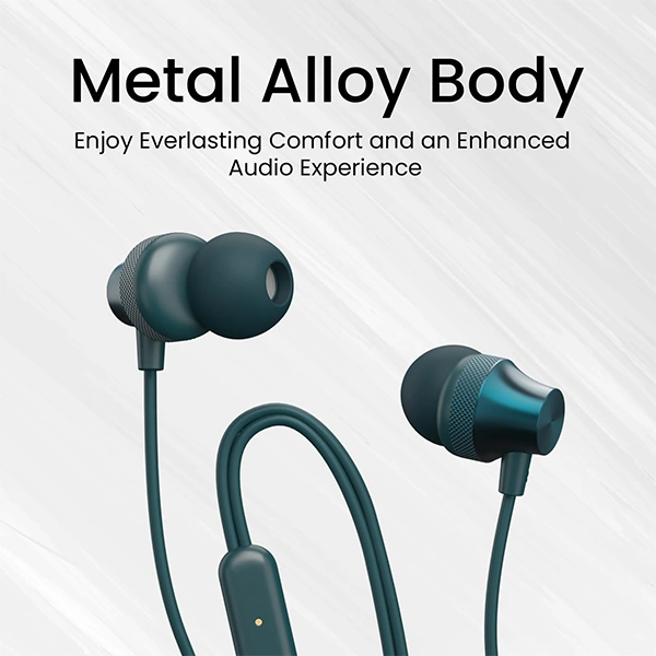 Portronics Conch Beat A in Ear Wired Earphones - Red - Red