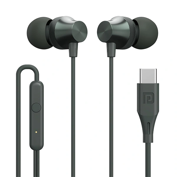 Portronics Conch Beat A in Ear Wired Earphones - Grey - Grey