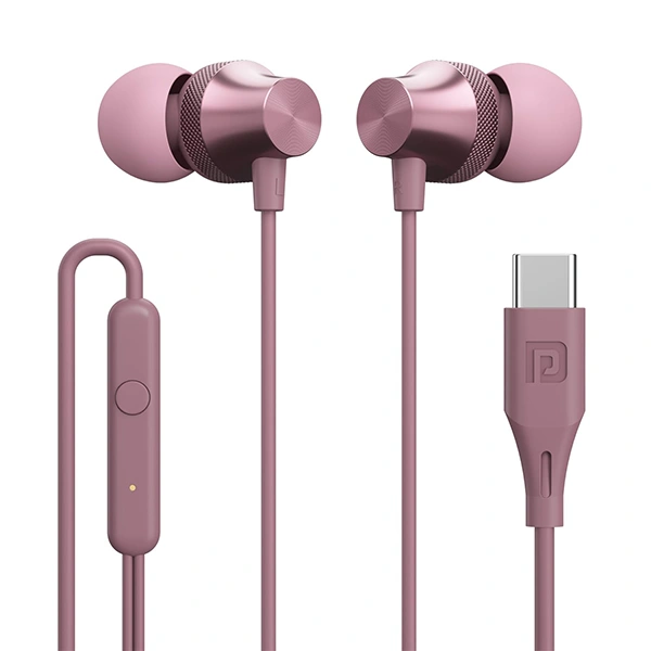 Portronics Conch Beat A in Ear Wired Earphones - Rose Gold - Rose Gold