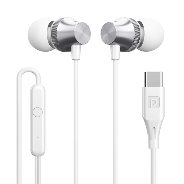 Portronics Conch Beat A in Ear Wired Earphones - Silver - Silver