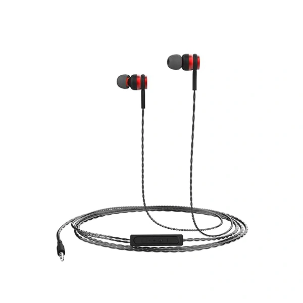 Portronics Conch Gama in-Ear Wired Earphone - Red - Red
