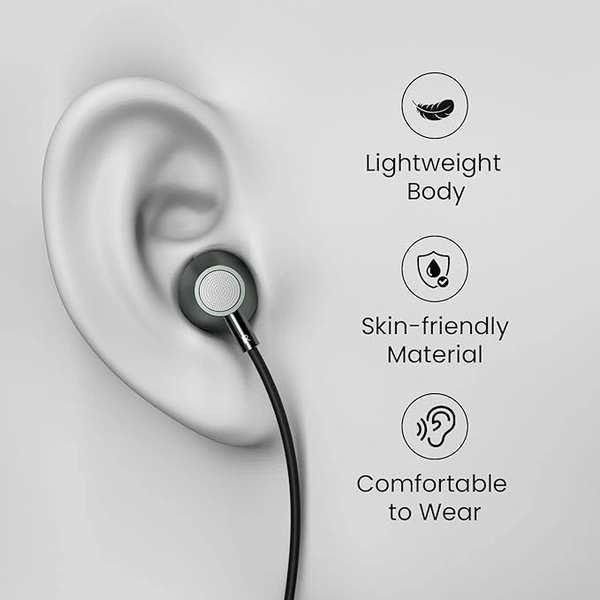 Portronics Conch Tune A  Wired Earphones with Mic