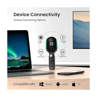 Portronics Dash 2 Wireless Bluetooth Karaoke Mic with 10W Speaker - Grey