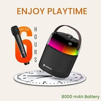 Portronics Dash 4 50W Wireless Bluetooth Party Speaker with Karaoke Mic - Grey