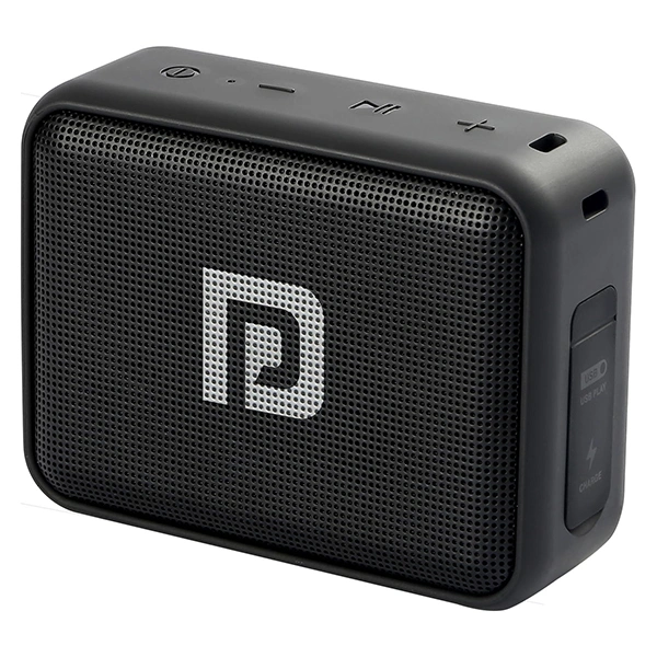 Portronics Dynamo 8W Portable Stereo Speaker with TWS - Black - Black
