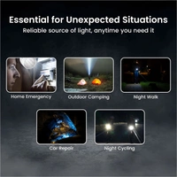 Portronics Eco Glow Mini Torch Light with USB Rechargeable Battery