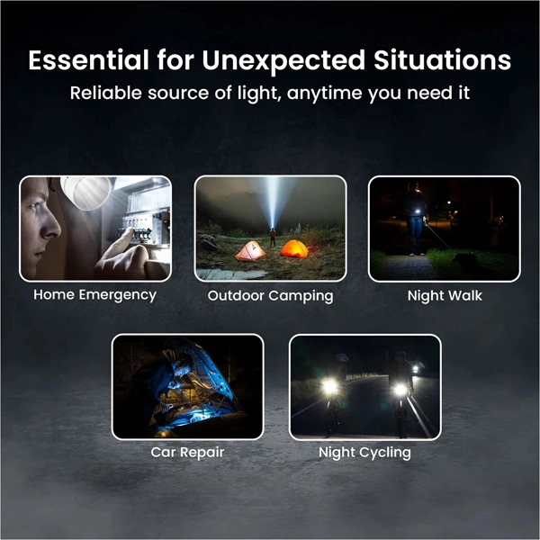 Portronics Eco Glow Mini Torch Light with USB Rechargeable Battery