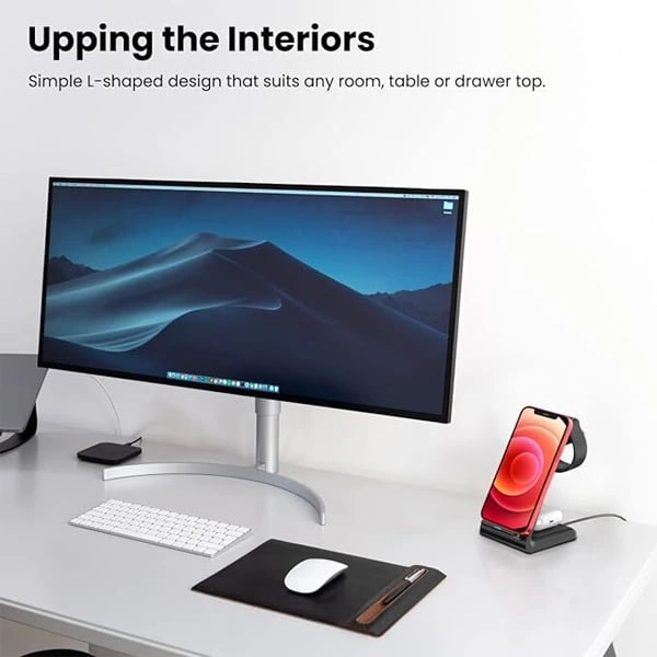 Portronics Freedom 33 3-in-1 Desktop Wireless Charger