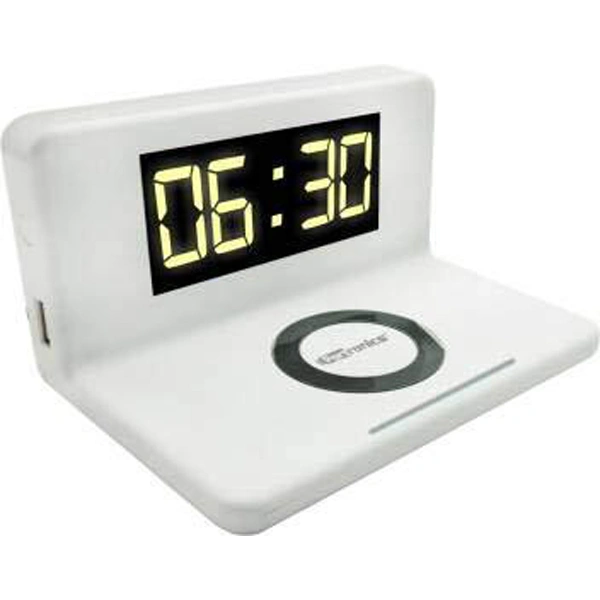 Portronics Freedom 4 Desktop Mobile Charger - White - White