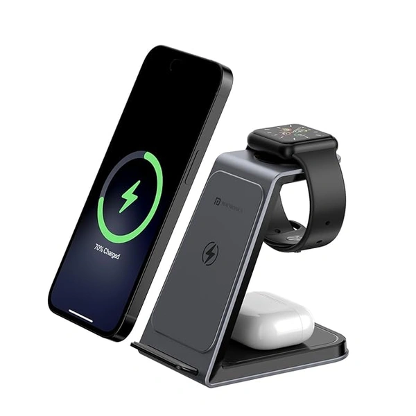 Portronics Freedom Trio 15w 3in1 Wireless Charger