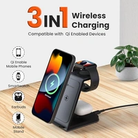 Portronics Freedom Trio 15w 3in1 Wireless Charger