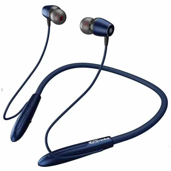 Portronics Harmonics 230 Wireless Bluetooth Headset - Blue - Blue