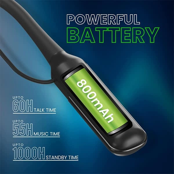 Portronics Harmonics 250 Wireless Bluetooth Headset - Black - Black