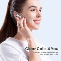 Portronics Harmonics Twins 25 TWS Earbuds with ENC (White)