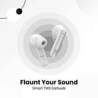 Portronics Harmonics Twins 27 ANC + ENC Noise Cancelling Smart TWS Earbuds Bluetooth Headset - White - White