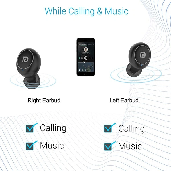 Portronics Harmonics Twins Mini Bluetooth Earbuds