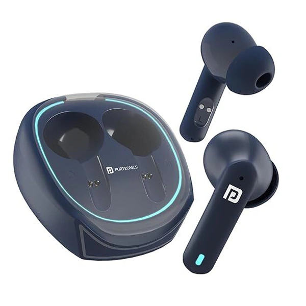 Portronics Harmonics Twins S11 True Wireless in Ear Earbuds - Blue - Blue