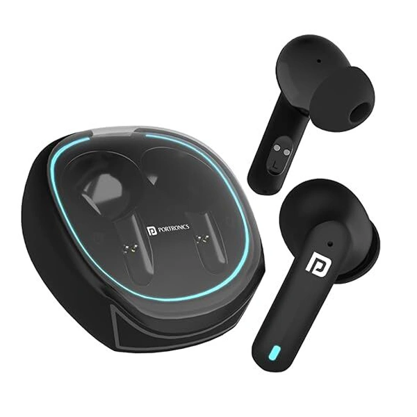 Portronics Harmonics Twins S11 True Wireless in Ear Earbuds - White - White