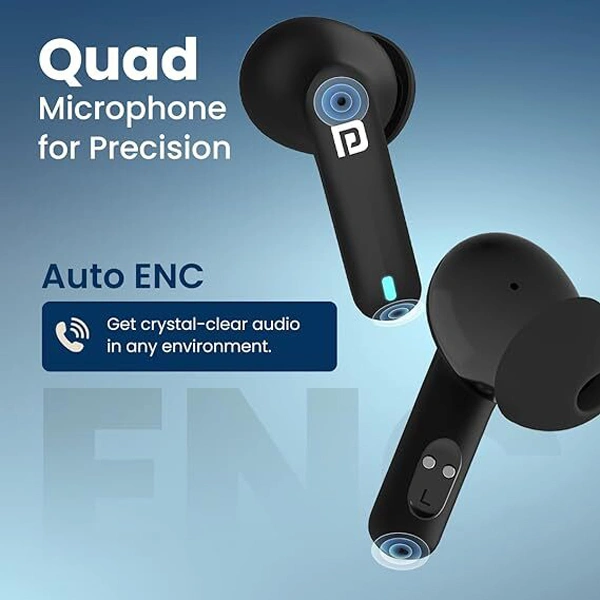 Portronics Harmonics Twins S11 True Wireless in Ear Earbuds - White - White