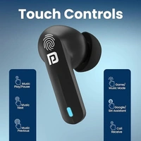 Portronics Harmonics Twins S11 True Wireless in Ear Earbuds - White - White