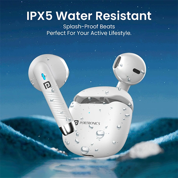 Portronics Harmonics Twins S12 in Ear TWS Earbuds - Black - Black