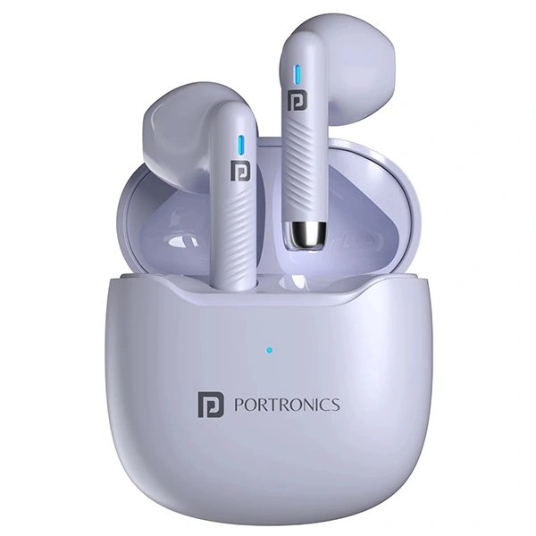 Portronics Harmonics Twins S12 in Ear TWS Earbuds - Purple - Purple