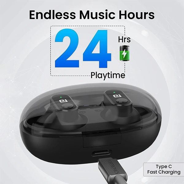Portronics Harmonics Twins S16 in Ear Wireless TWS Earbuds - Blue - Blue