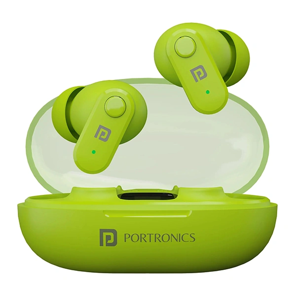 Portronics Harmonics Twins S16 in Ear Wireless TWS Earbuds - Green - Green