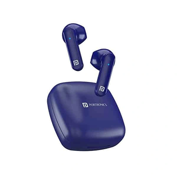 Portronics Harmonics Twins S2 Wireless Earbuds with Voice Assistant - Green - Green
