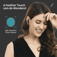 Portronics Harmonics Twins S2 Wireless Earbuds with Voice Assistant - Green - Green