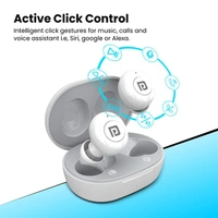 Portronics Harmonics Twins S3 Earbuds - Black, White