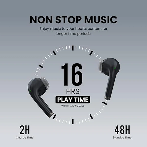 Portronics Harmonics Twins S4 Smart TWS Earbuds - White - White