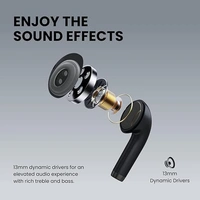 Portronics Harmonics Twins S4 Smart TWS Earbuds - White - White