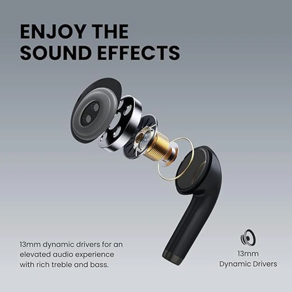 Portronics Harmonics Twins S4 Smart TWS Earbuds - White - White
