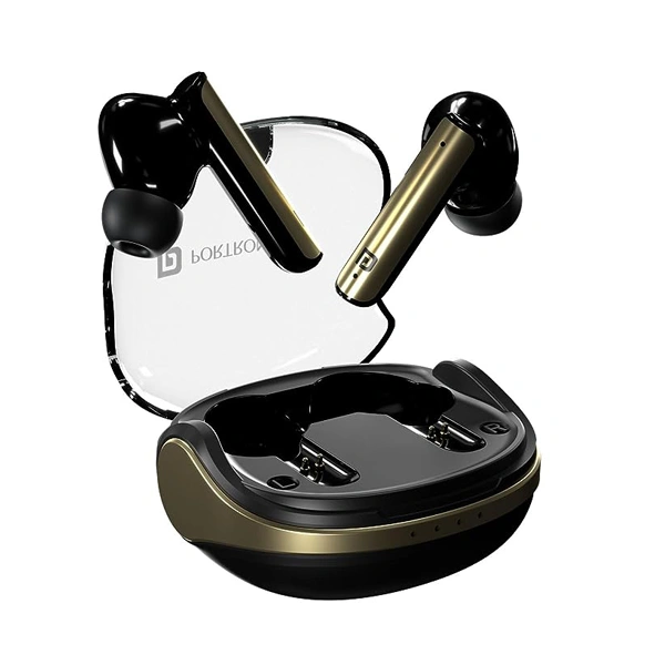 Portronics Harmonics Twins S7 True Wireless in Ear Earbuds with 35 Hours Playtime - White - White