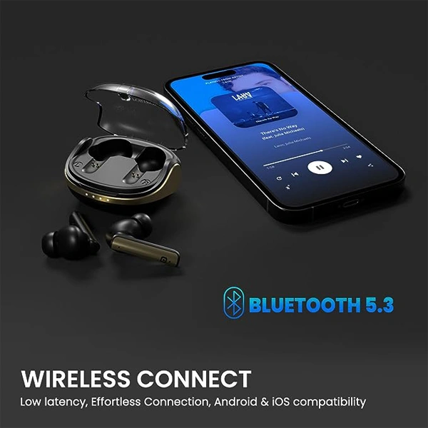 Portronics Harmonics Twins S7 True Wireless in Ear Earbuds with 35 Hours Playtime - White - White