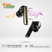 Portronics Harmonics Twins S7 True Wireless in Ear Earbuds with 35 Hours Playtime - White - White