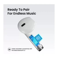 Portronics Harmonics Twins S8 TWS Earbuds with 30 Hours Playtime - White