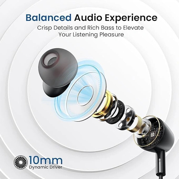 Portronics Harmonics Z10 in Ear Bluetooth Earphones